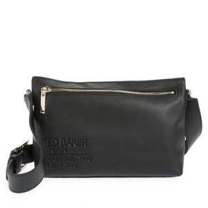 Ted Baker Black Crossbody Bag with Gold Hardware